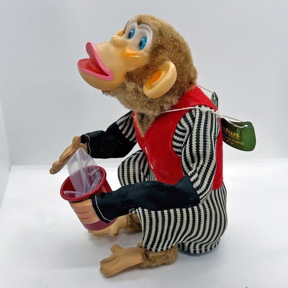 1950's Cragstan Crap Shooting Monkey Toy Japan - Picture 5 of 14